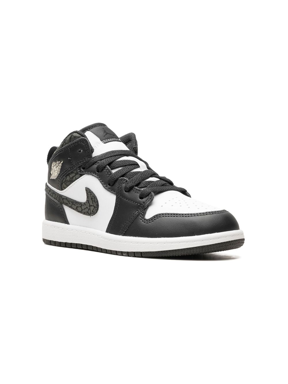 Jordan Kids Air Jordan 1 Mid Panda Elephant 运动鞋 - 黑色