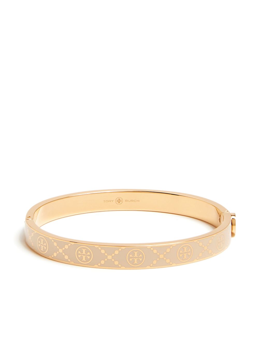 Tory Burch T Monogram 铰链式手链 - 中性色