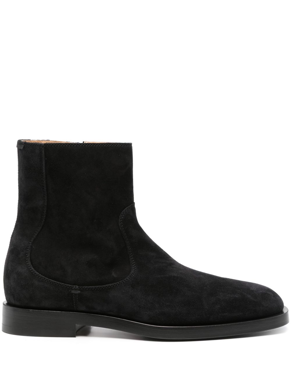 Brunello Cucinelli 绒面皮及踝靴 - 黑色