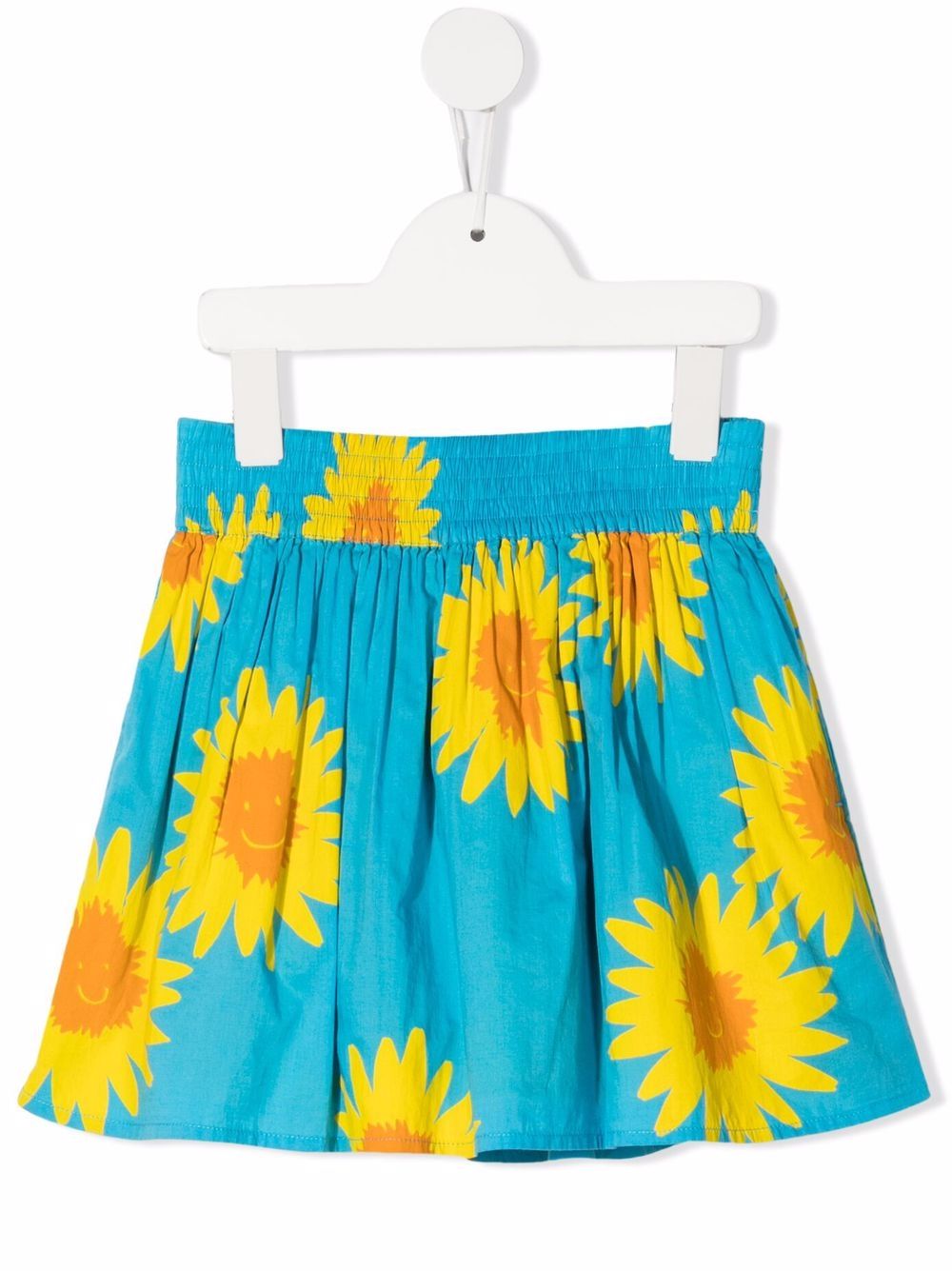 Stella McCartney Kids 斯特拉·麦卡特尼 向日葵印花半身裙 - 蓝色