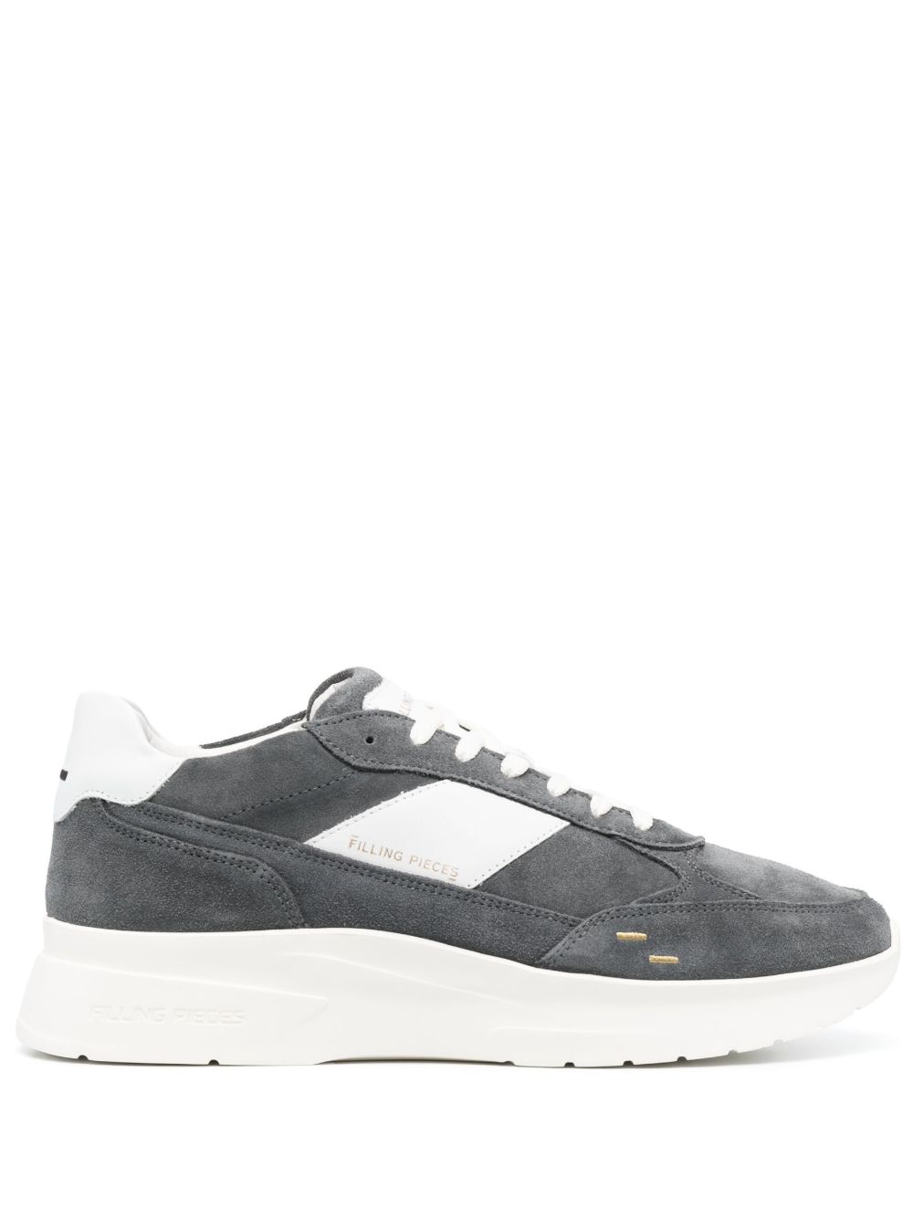 Filling Pieces 绒面皮低帮板鞋 - 灰色