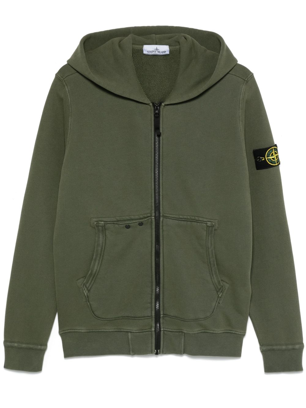 Stone Island 罗盘徽章连帽衫 - 绿色