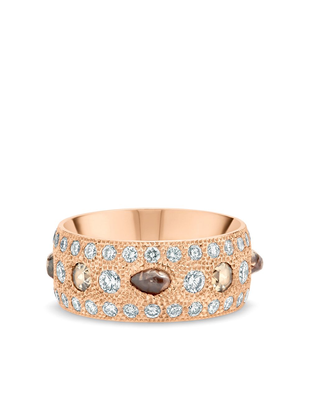 De Beers Jewellers Talisman 18K玫瑰金钻石大号戒指 - 金色