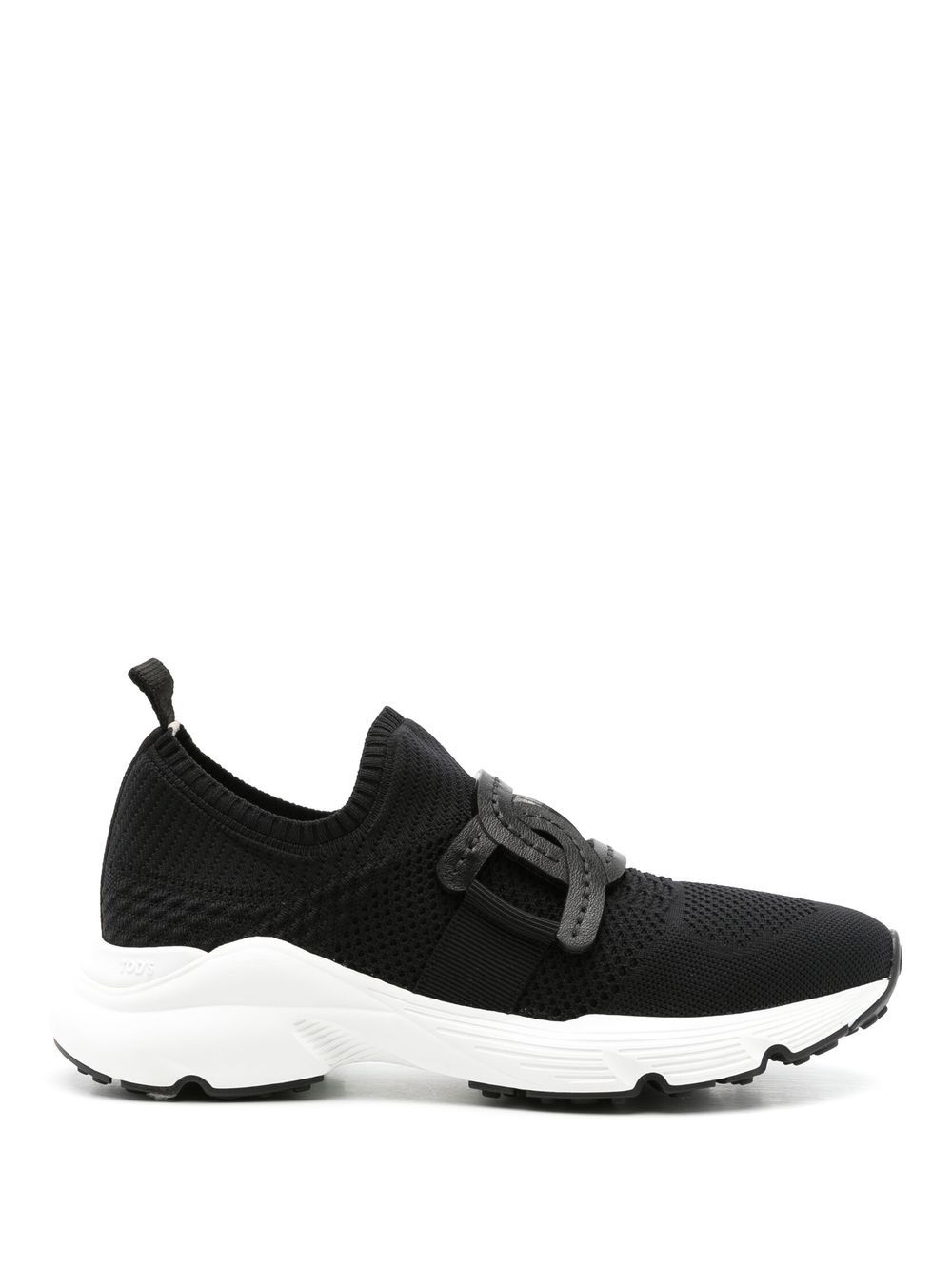 Tod's 搭链细节套穿式运动鞋 - 黑色