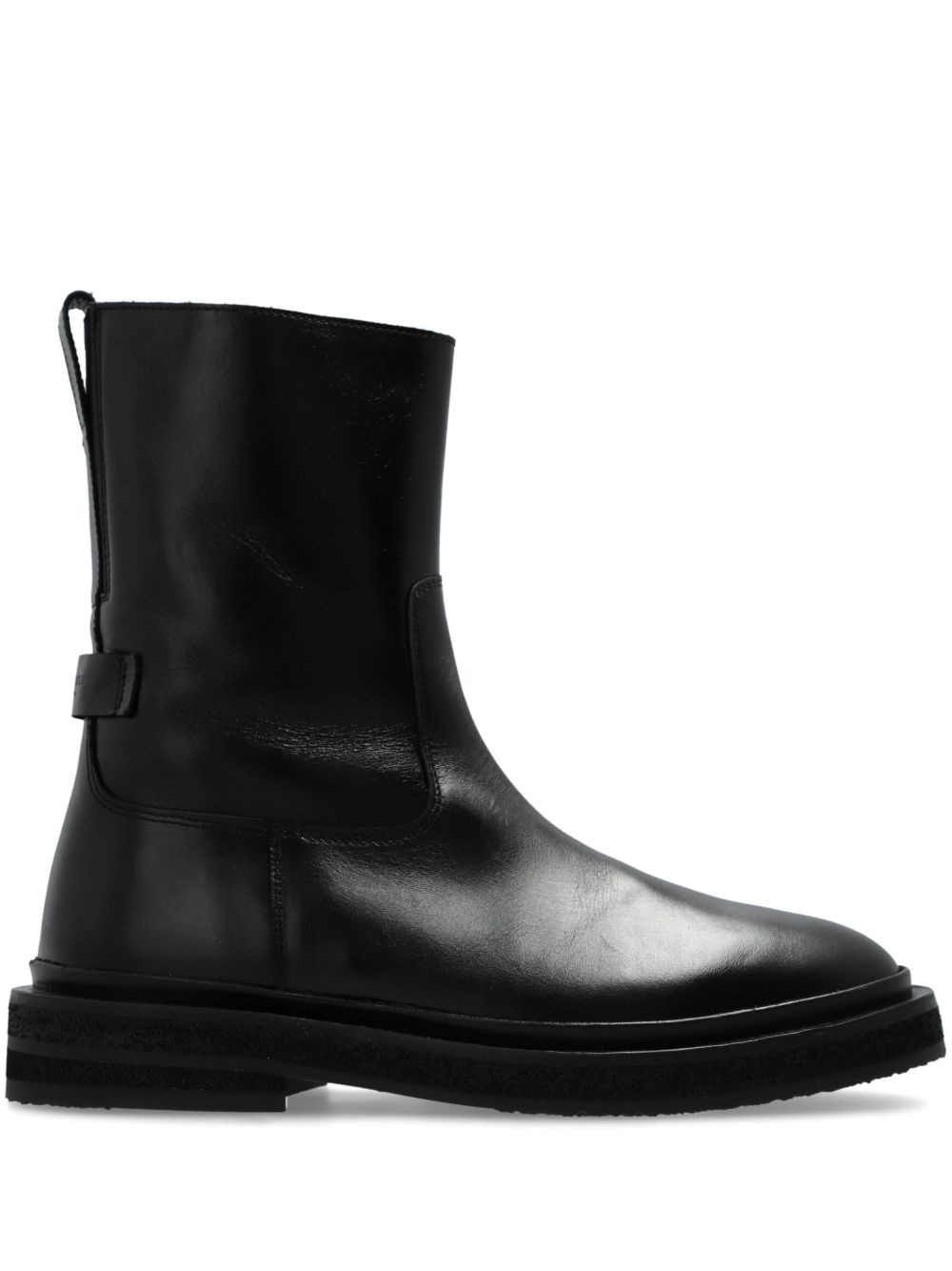AllSaints Escher 皮靴 - 黑色