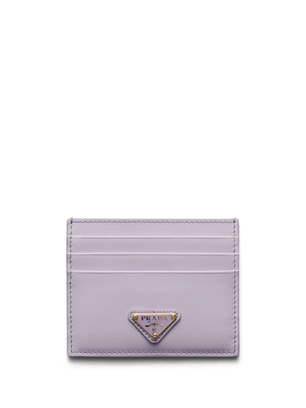 Prada logo标牌卡夹 - 紫色