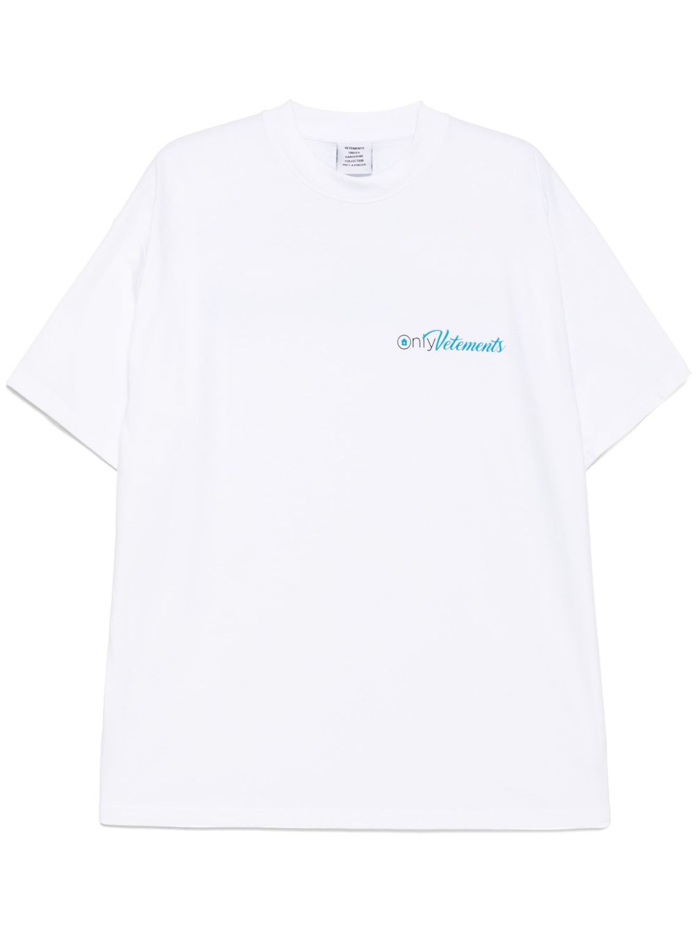 VETEMENTS logo印花T恤 - 白色