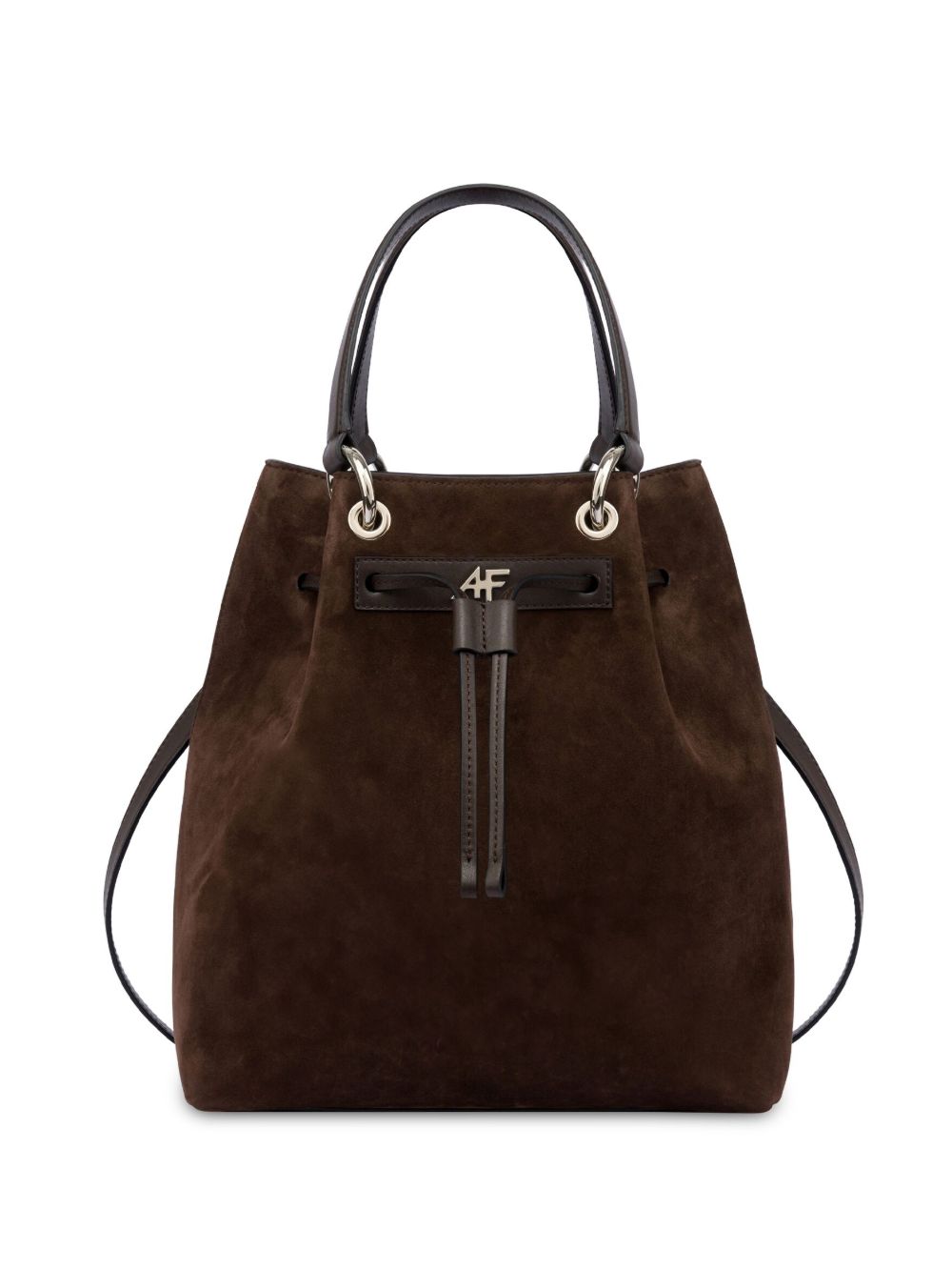 Alberta Ferretti 绒面皮中号水桶包 - 褐色