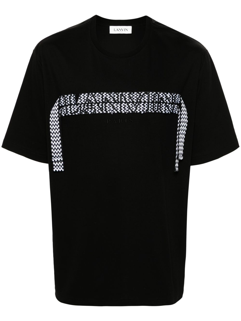 Lanvin Curb Lace T恤 - 黑色
