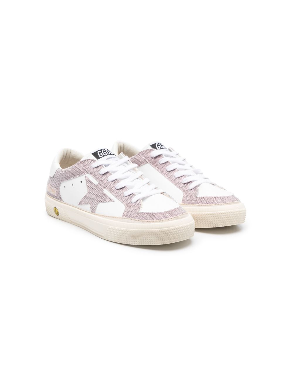 Golden Goose Kids 星星贴花运动鞋 - 白色