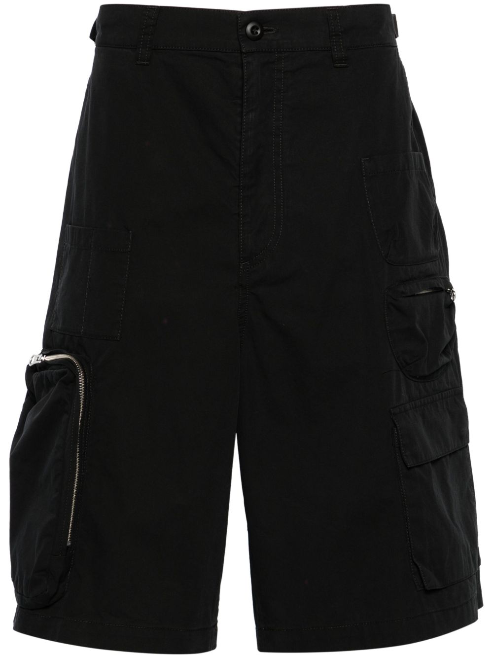 MM6 Maison Margiela 中腰棉工装短裤 - 黑色