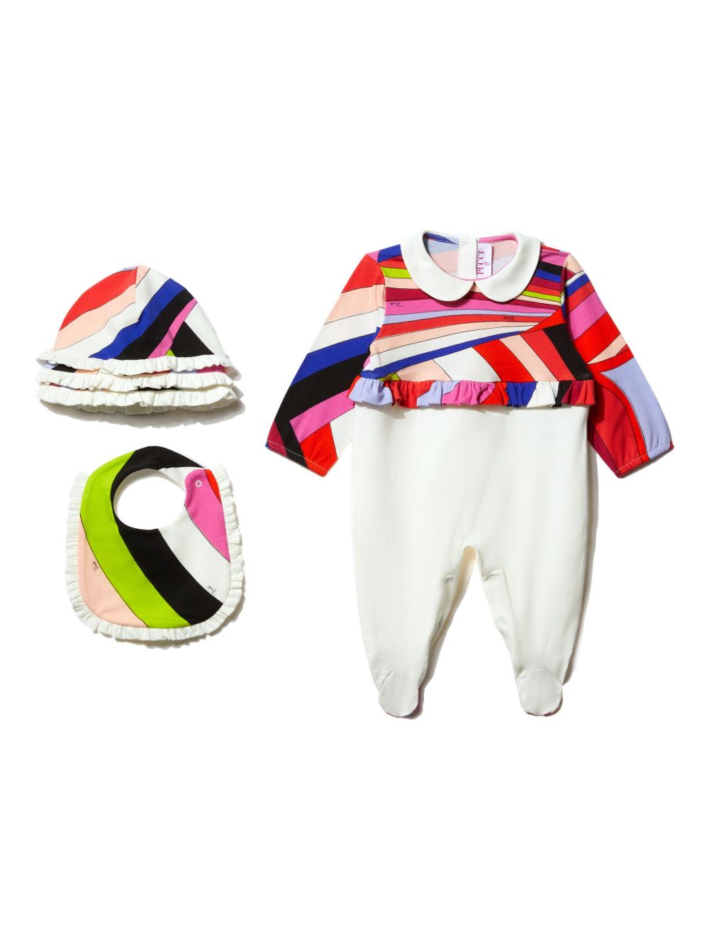 PUCCI Junior Iride 印花连体衣套装 - 彩色