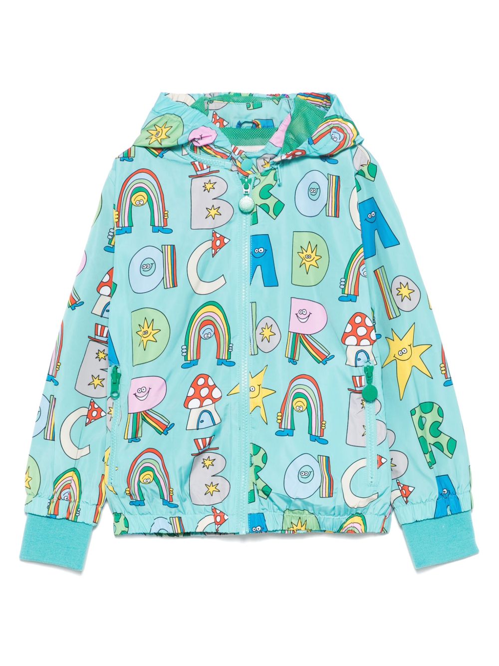 Stella McCartney Kids 图案印花夹克 - 绿色