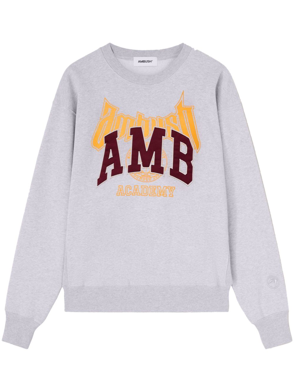 AMBUSH logo贴花卫衣 - 灰色