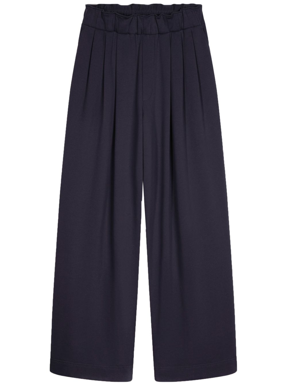 DRIES VAN NOTEN 褶饰棉运动裤 - 蓝色