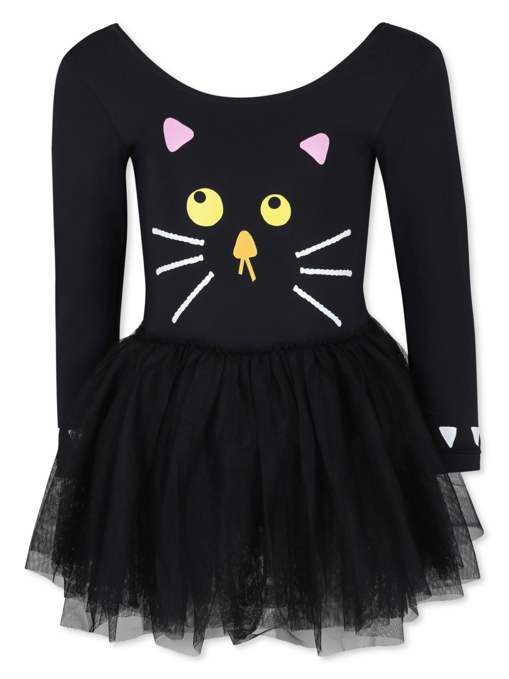 Stella McCartney Kids Spooky Cat 连衣裙 - 黑色