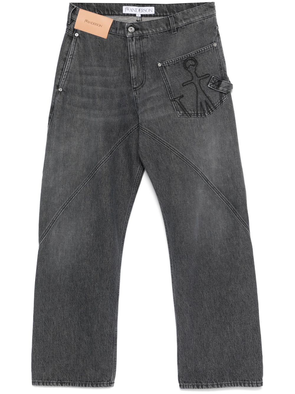 JW Anderson Twisted Workwear 牛仔裤 - 灰色