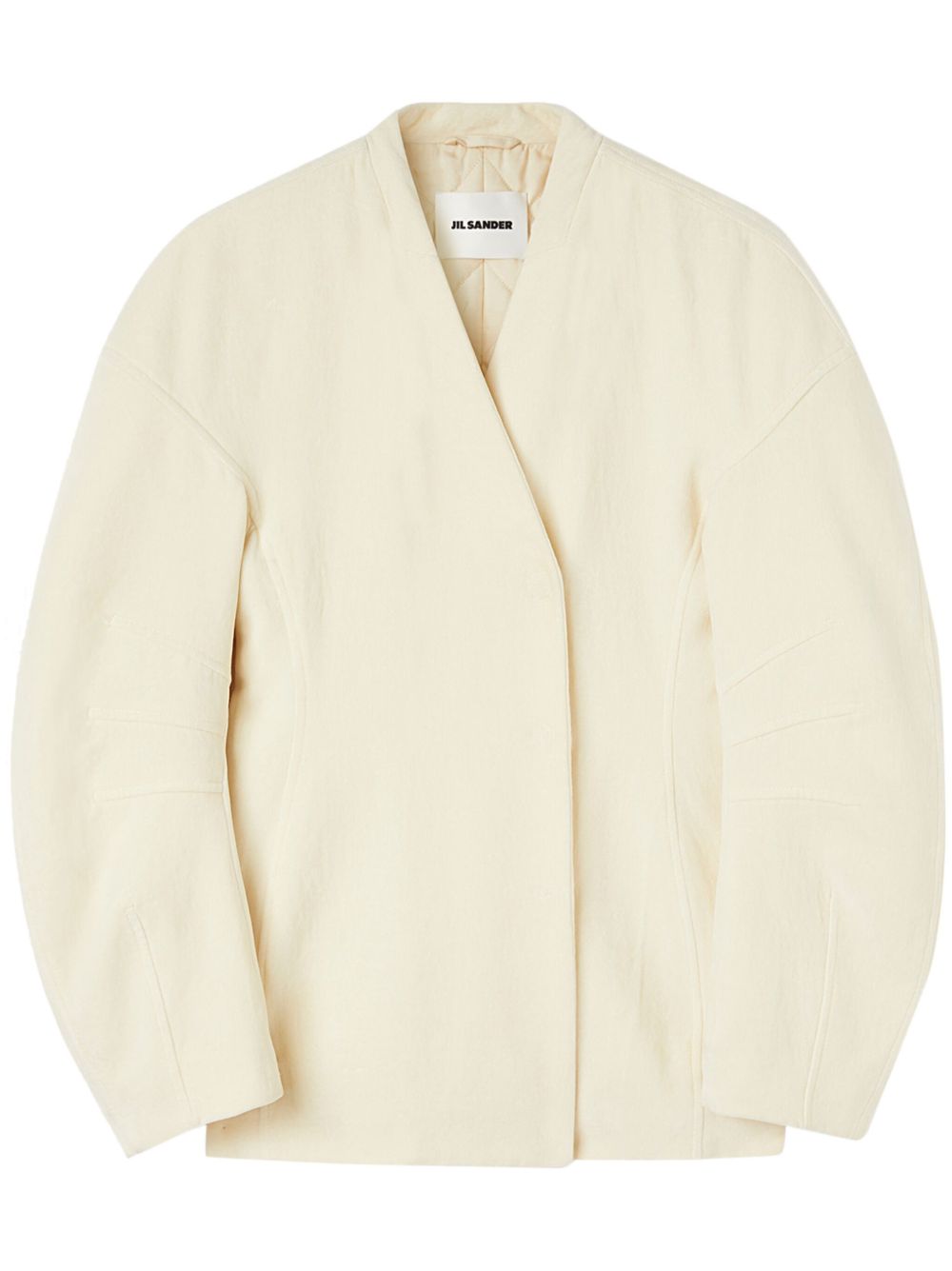 Jil Sander 羊毛混纺夹克 - 中性色