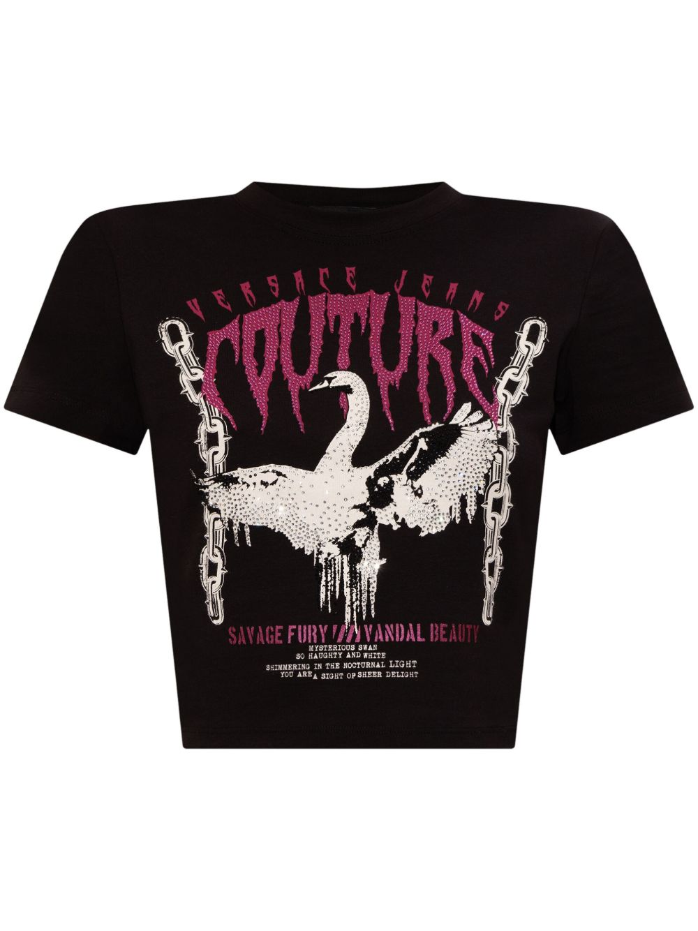 Versace Jeans Couture logo T恤 - 黑色