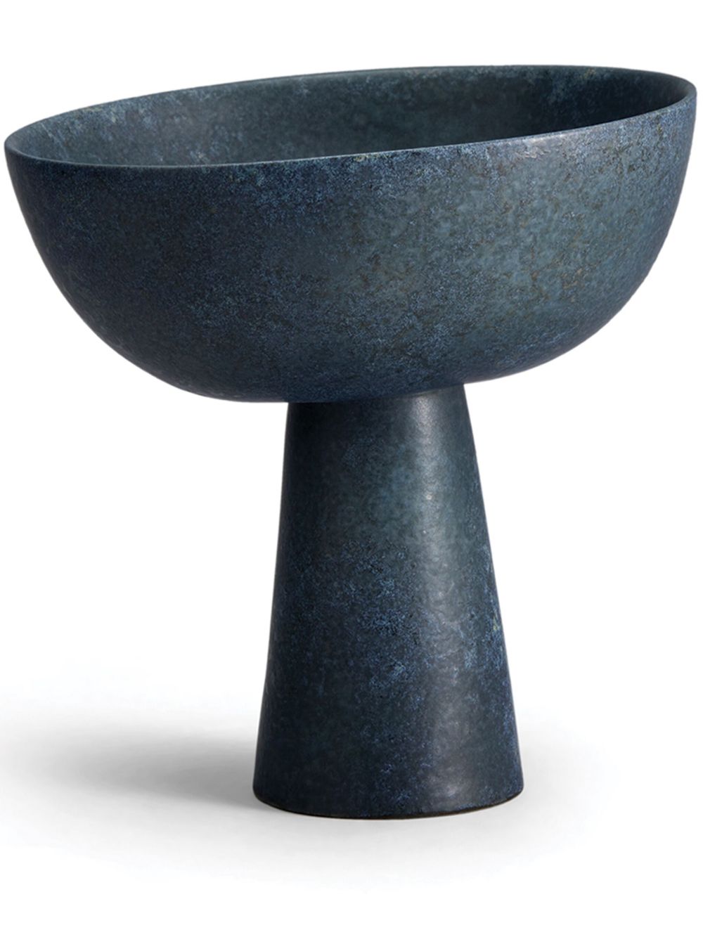 L'Objet Terra 小号高脚碗（18厘米 x 20厘米） - 蓝色