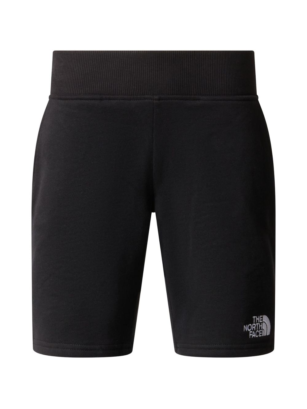 The North Face Kids logo印花棉短裤 - 黑色