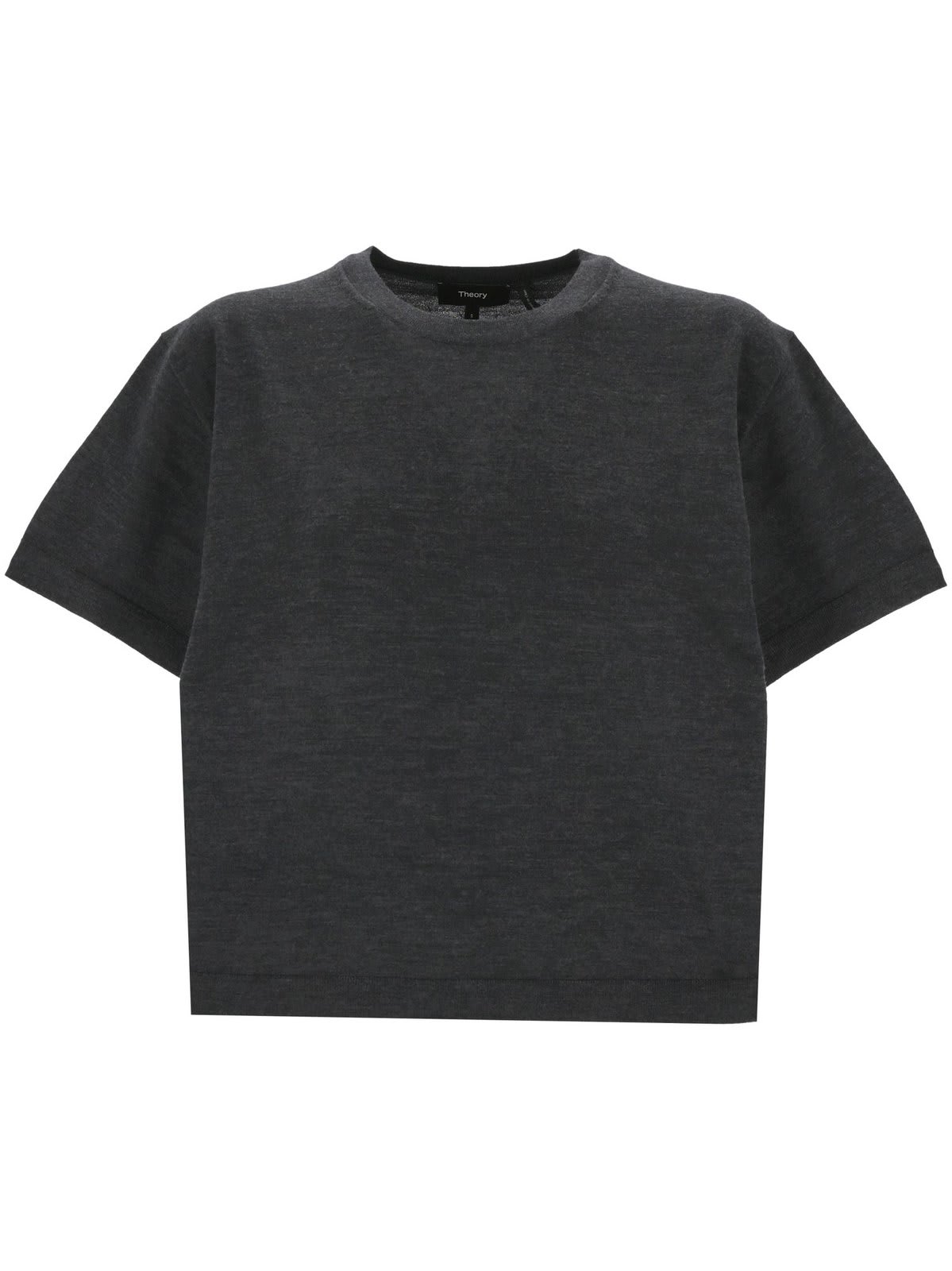 Theory Cropped Knitted T-shirt