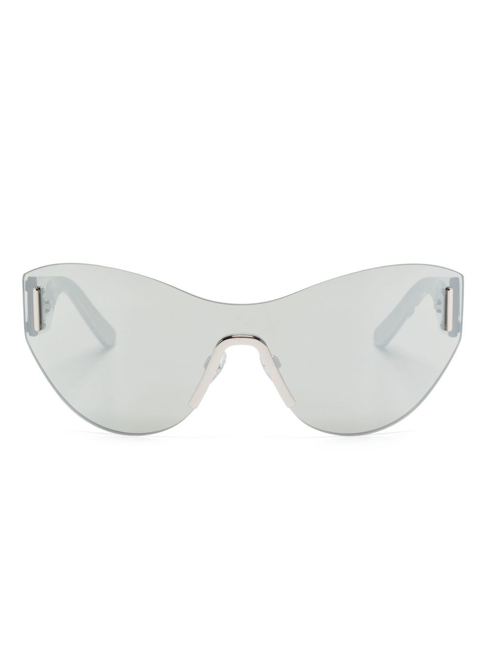 Marc Jacobs Eyewear logo压纹盾形镜框太阳眼镜 - 灰色