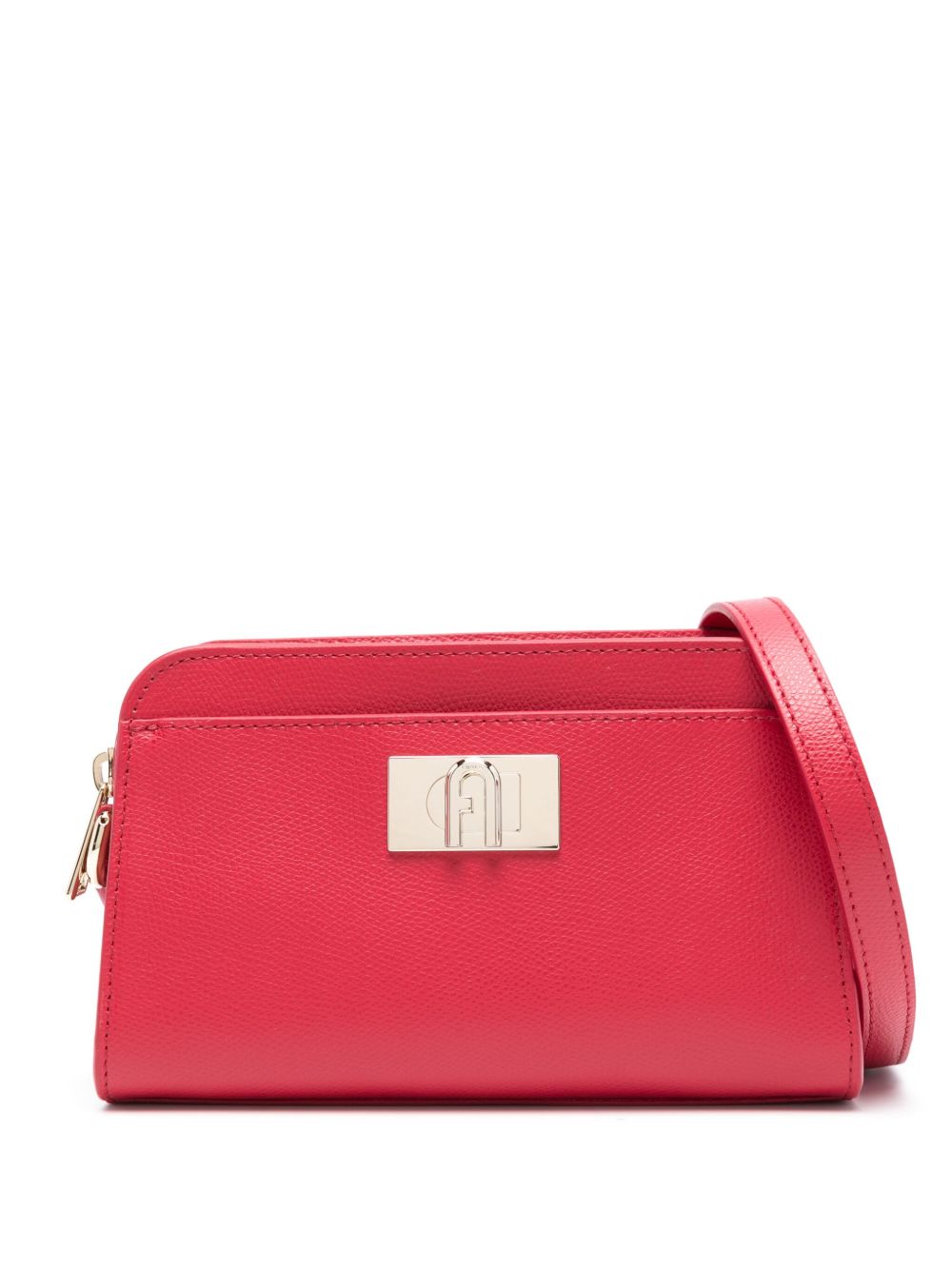 Furla 1927 系列皮质斜挎包 - 红色