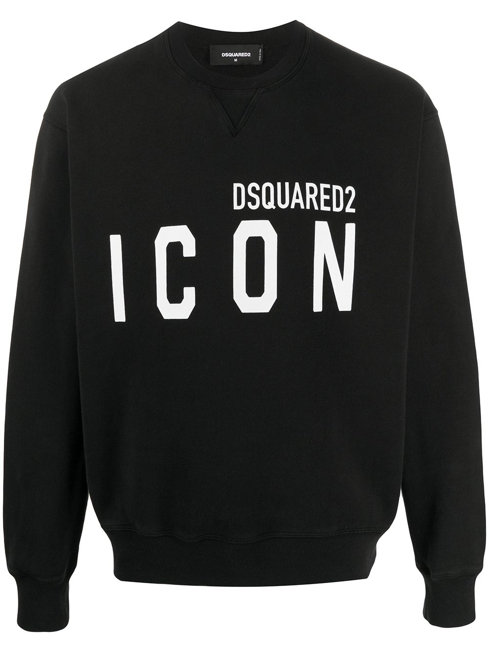 DSQUARED2 D2次方 Icon 印花圆领套头衫 - 黑色