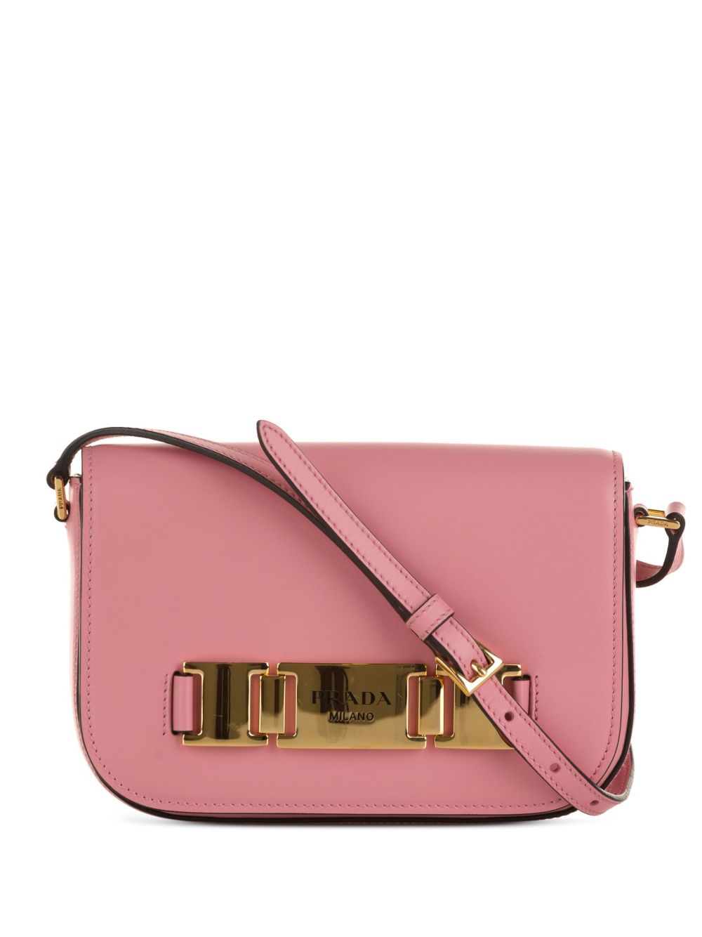 Prada Pre-Owned City 小牛皮斜挎包（2013-2024年典藏款） - 粉色