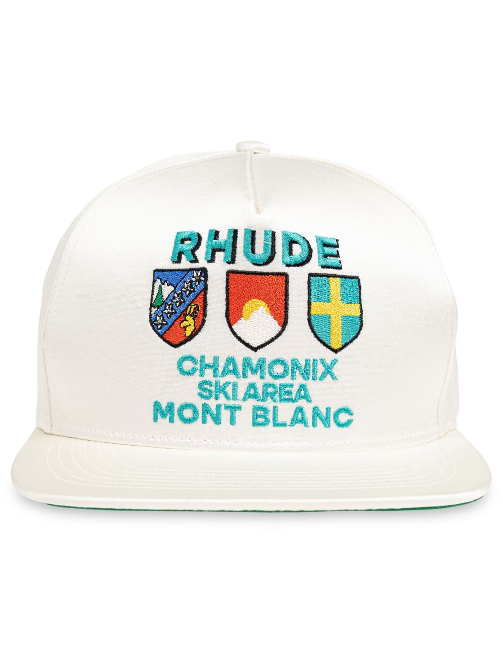 RHUDE 刺绣logo棒球帽 - 白色