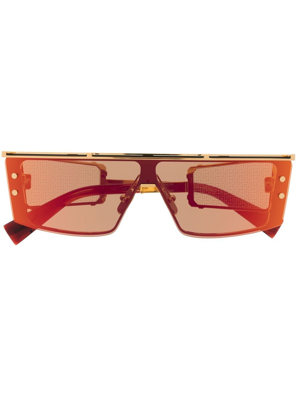 Balmain Eyewear 巴尔曼 方框太阳眼镜 - 金色