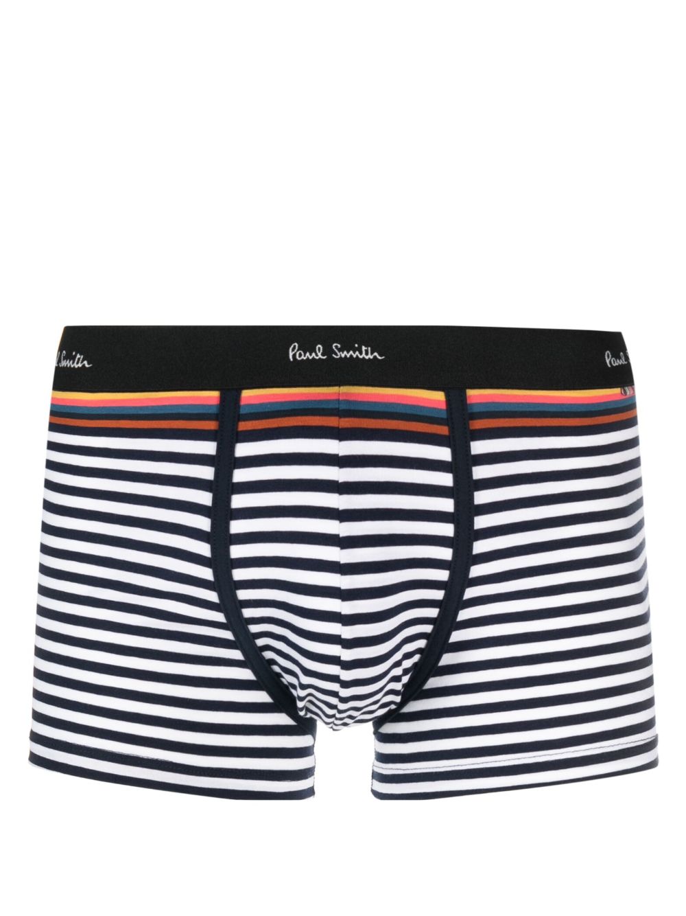 Paul Smith 条纹图案四角裤 - 蓝色