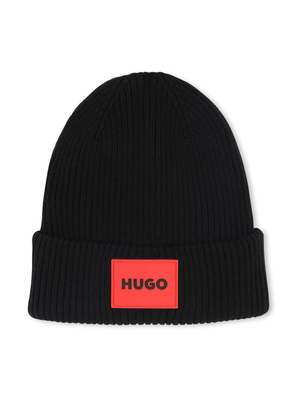 HUGO KIDS 标贴套头帽 - 黑色