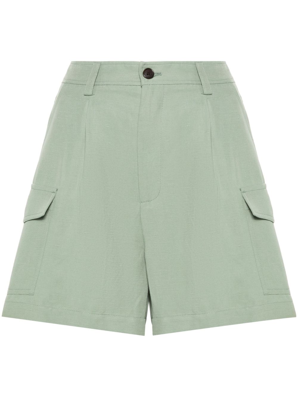 Woolrich 褶饰工装短裤 - 绿色