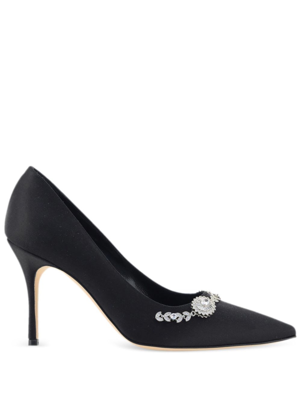 Manolo Blahnik Fabio 高跟鞋（9厘米） - 黑色
