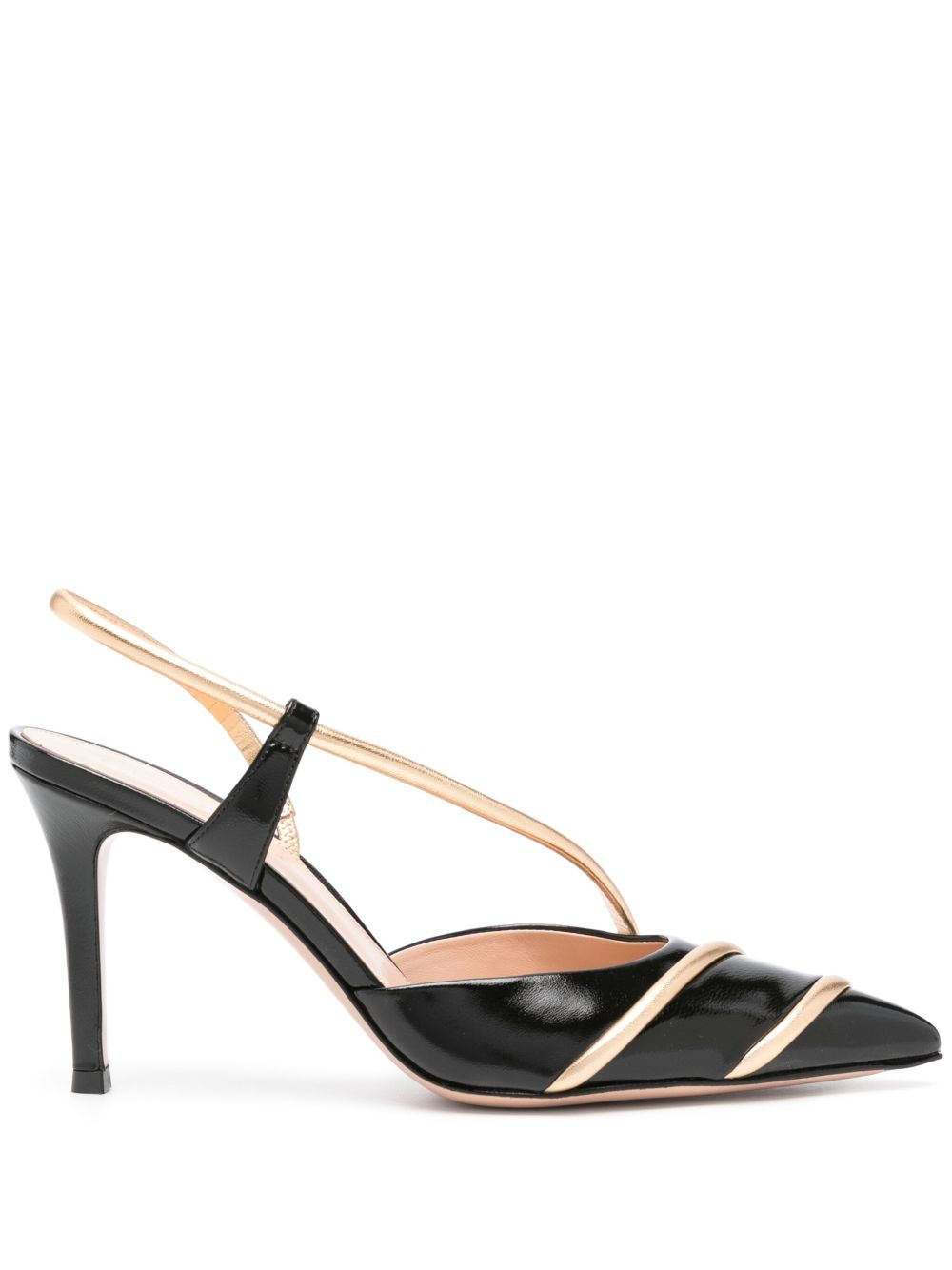 Gianvito Rossi 裹踝高跟鞋 - 黑色