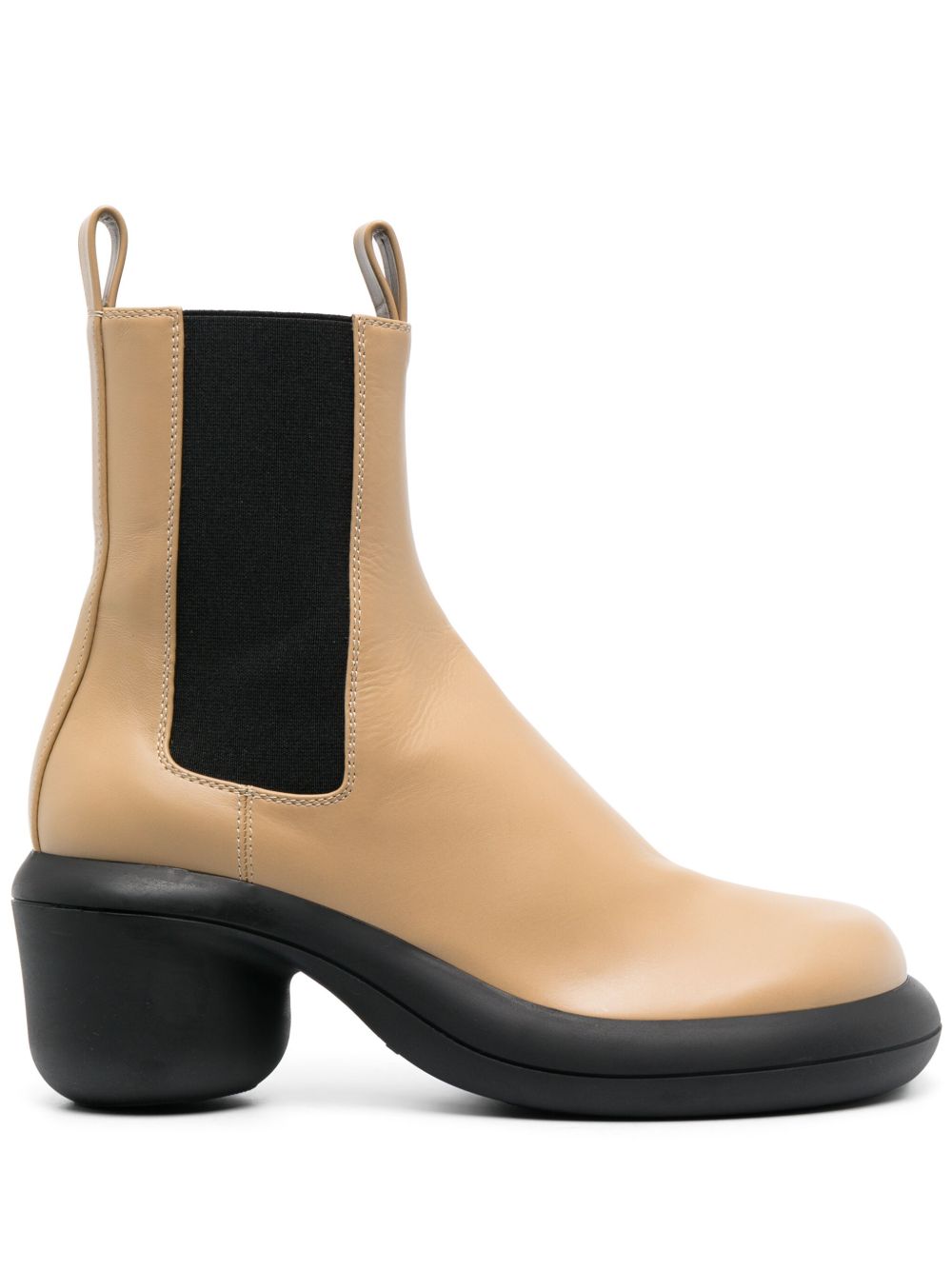 Jil Sander 双色皮质切尔西靴 - 中性色