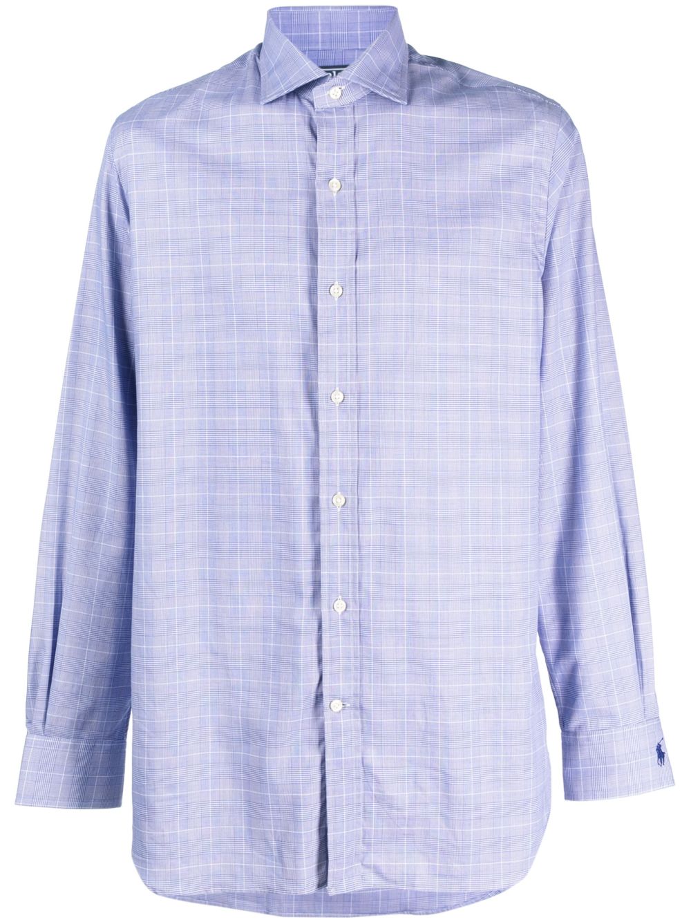 Polo Ralph Lauren Polo Pony 图案棉衬衫 - 蓝色