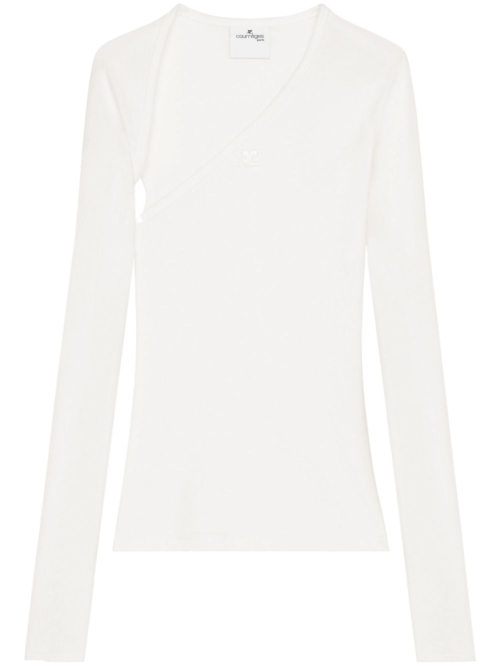 Courrèges Slash T恤 - 白色