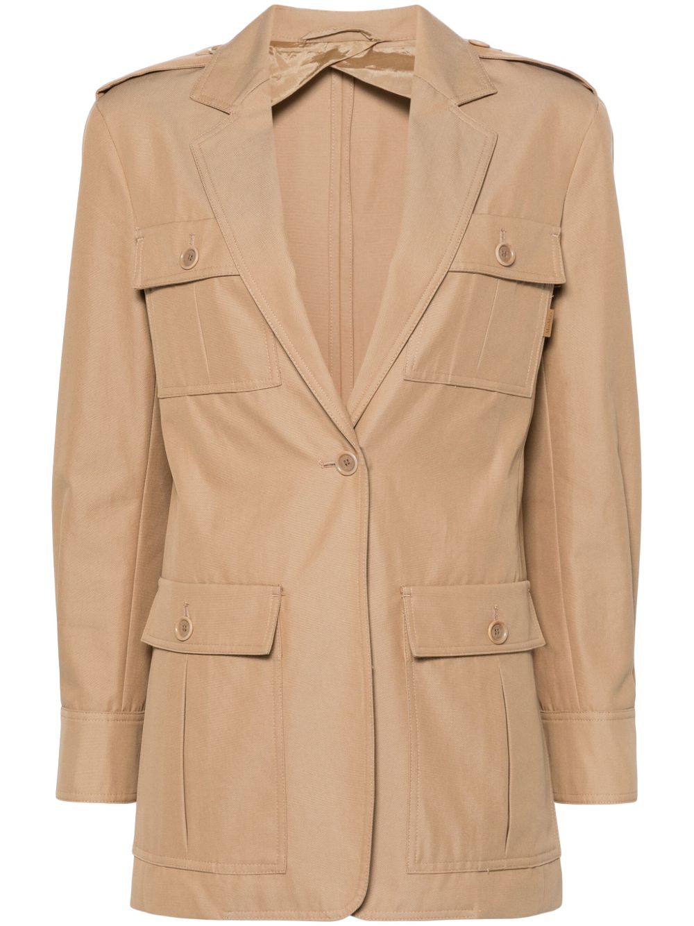 Max Mara Pacos 军旅风夹克 - 褐色
