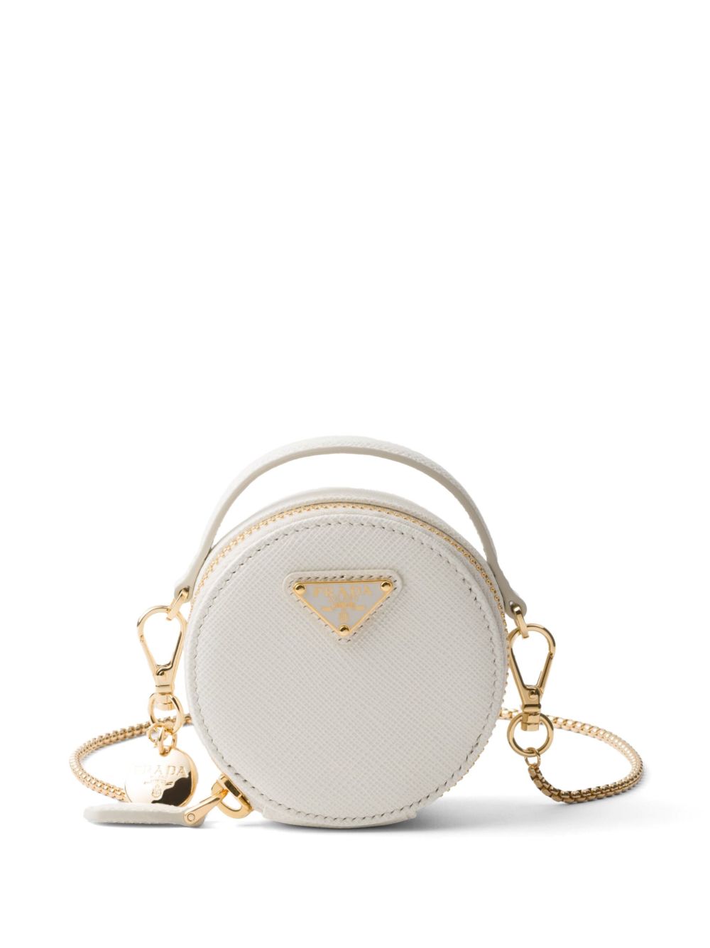 Prada Saffiano 皮质迷你包 - 白色