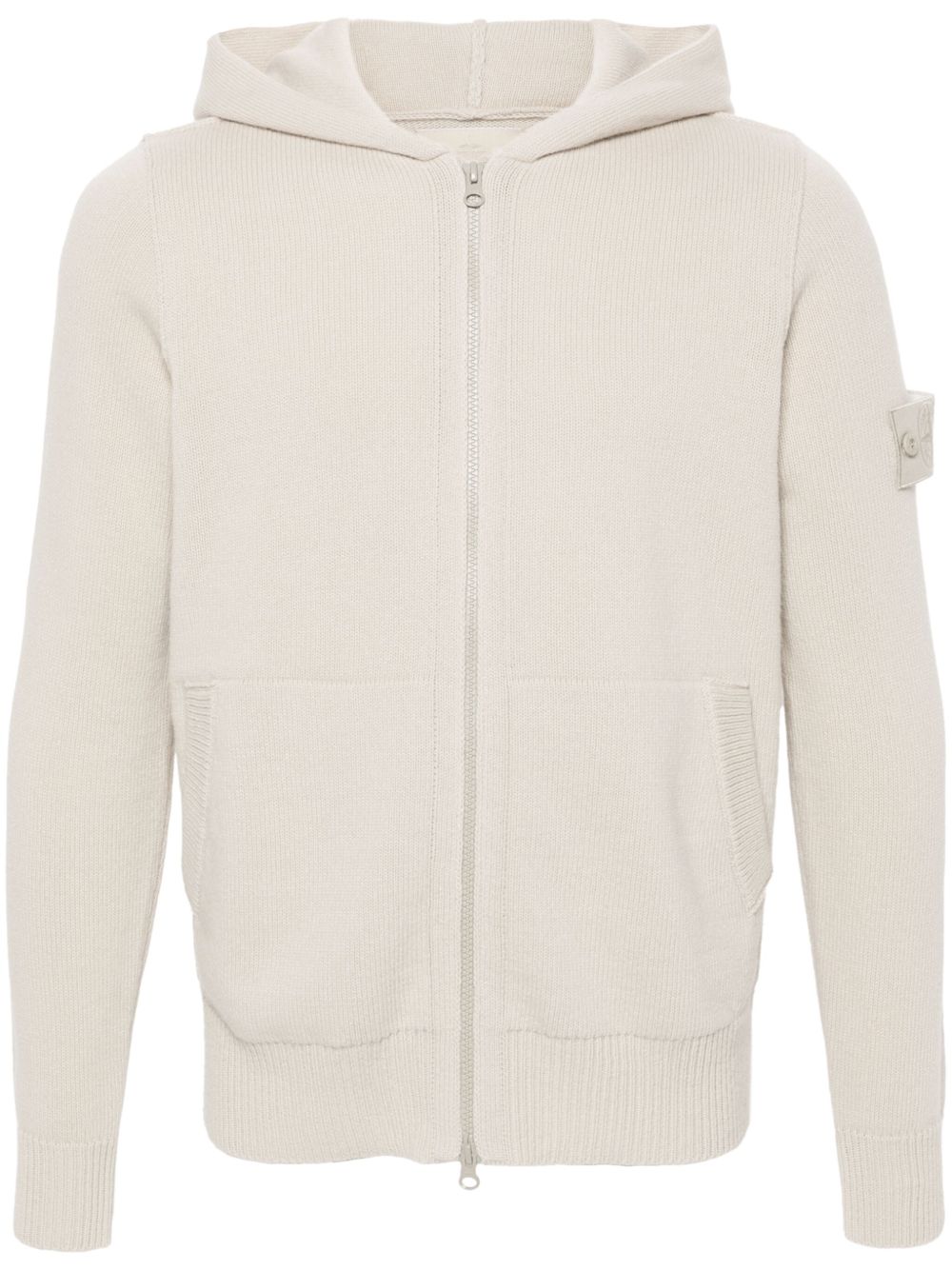 Stone Island 罗盘徽章开衫 - 中性色