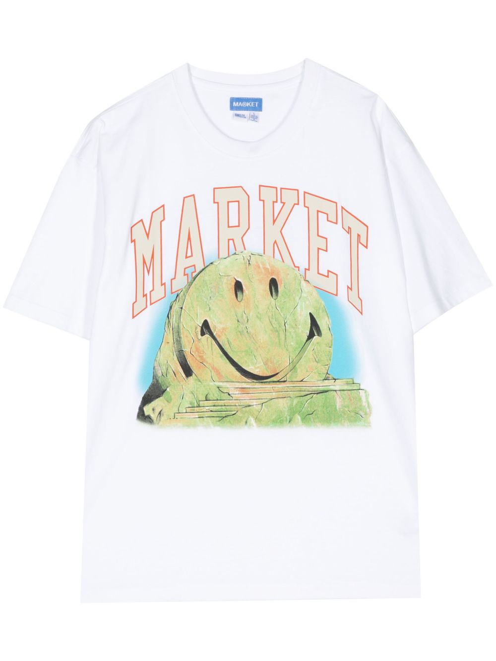 MARKET Smiley Out Of Body 棉T恤 - 白色