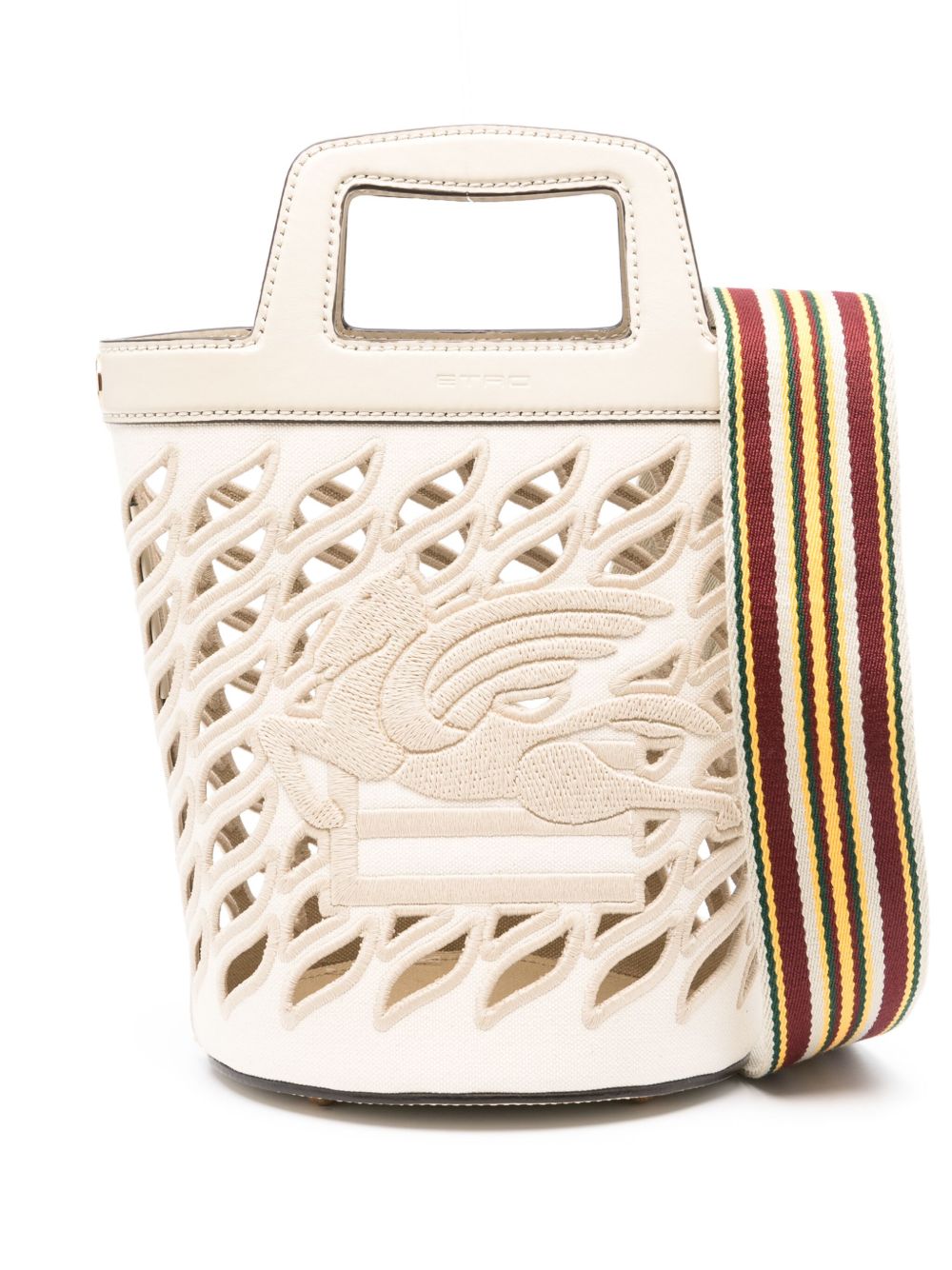 ETRO Pegaso 图案水桶包 - 中性色