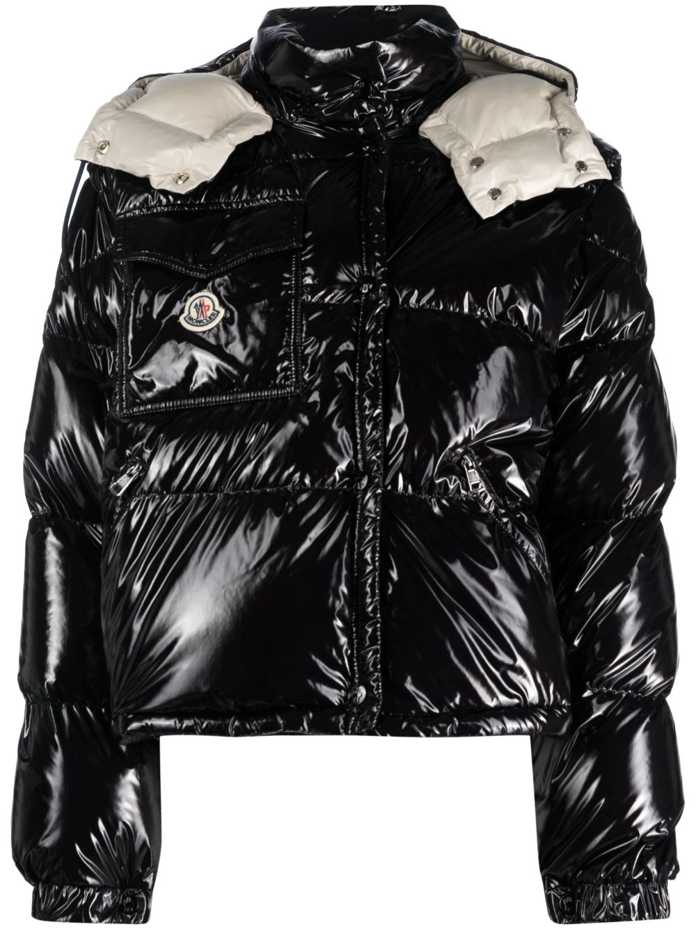 Moncler Karakorum 绗缝蓬松夹克 - 黑色