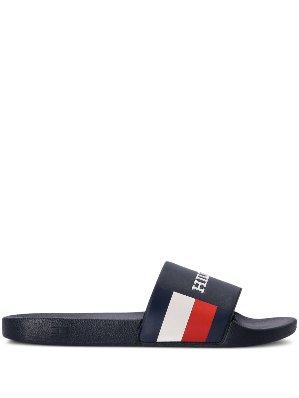 Tommy Hilfiger 条纹防水拖鞋 - 蓝色