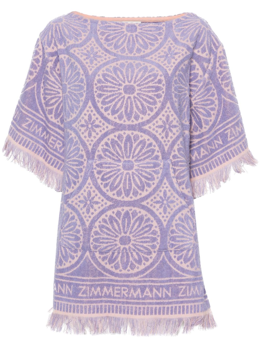 ZIMMERMANN Hallday 毛巾布迷你连衣裙 - 粉色