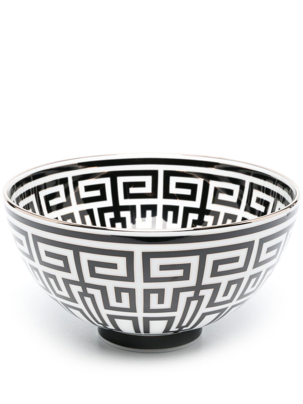 GINORI 1735 Labirinto Nero 11厘米餐碗 - 黑色