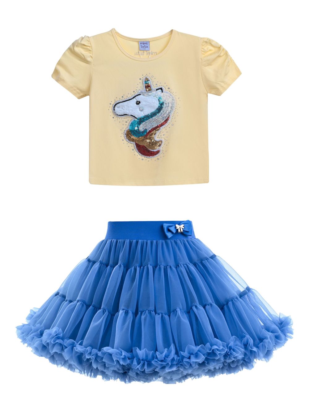 Mimi Tutu Sydney Unicorn 半身裙套装 - 黄色